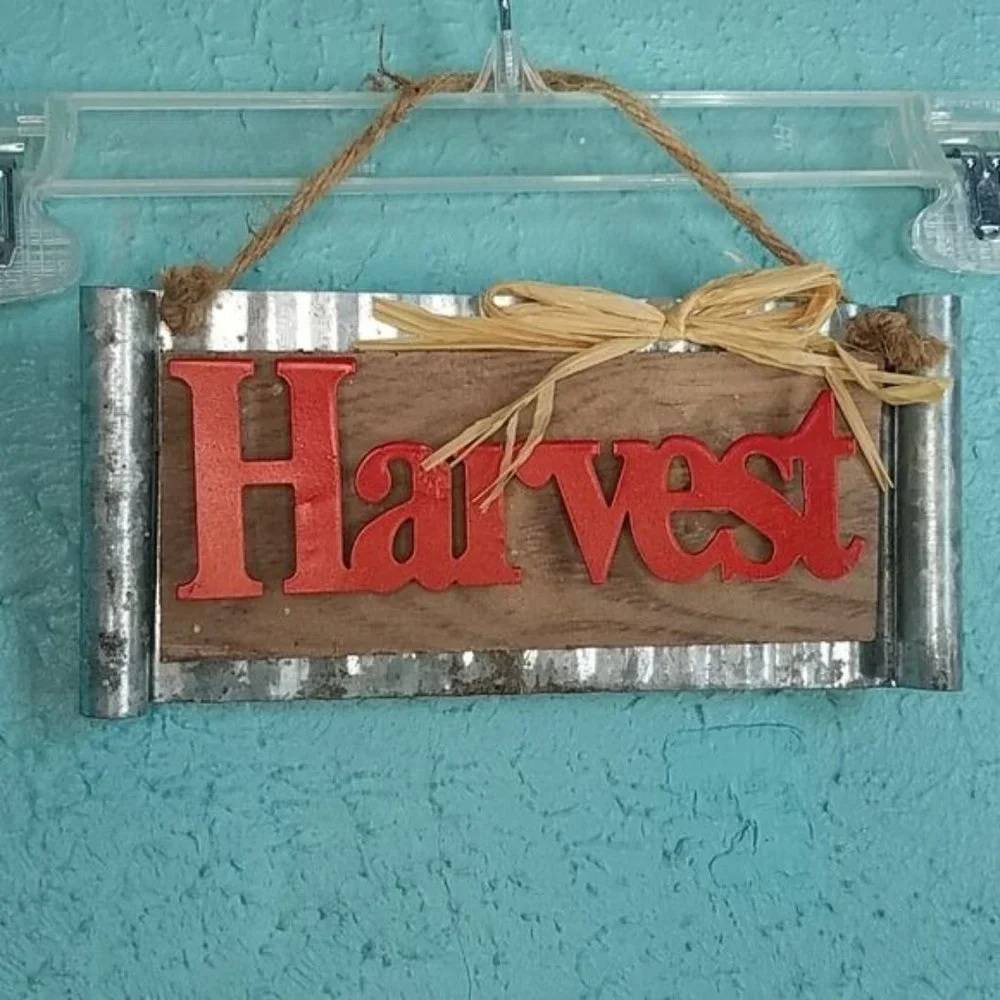 Fall Autumn Harvest Home Decor Wall Hanging NWoT